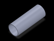 Profil en Silicone TS5036,532,5 - format de type Tubo - forme de tube