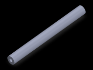 Profil en Silicone TS601004 - format de type Tubo - forme de tube