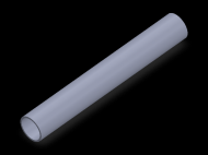 Profil en Silicone TS6014,512,5 - format de type Tubo - forme de tube