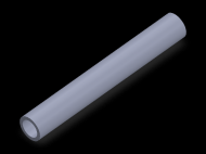 Profil en Silicone TS601410 - format de type Tubo - forme de tube