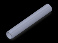 Profil en Silicone TS6015,513,5 - format de type Tubo - forme de tube