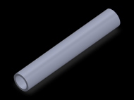 Profil en Silicone TS601612 - format de type Tubo - forme de tube