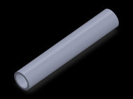 Profil en Silicone TS601713 - format de type Tubo - forme de tube