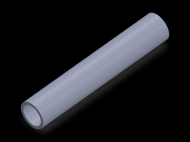 Profil en Silicone TS601814 - format de type Tubo - forme de tube