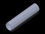 Profil en Silicone TS6022,520,5 - format de type Tubo - forme de tube