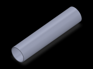 Profil en Silicone TS602220 - format de type Tubo - forme de tube