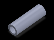 Profil en Silicone TS6032,520,5 - format de type Tubo - forme de tube