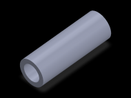 Profil en Silicone TS6034,522,5 - format de type Tubo - forme de tube