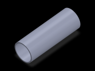 Profil en Silicone TS6035,531,5 - format de type Tubo - forme de tube