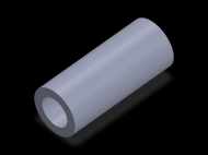 Profil en Silicone TS6041,525,5 - format de type Tubo - forme de tube