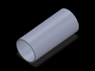 Profil en Silicone TS6044,540,5 - format de type Tubo - forme de tube