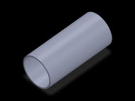 Profil en Silicone TS604541 - format de type Tubo - forme de tube