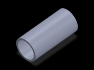 Profil en Silicone TS604638 - format de type Tubo - forme de tube