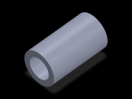 Profil en Silicone TS6055,535,5 - format de type Tubo - forme de tube