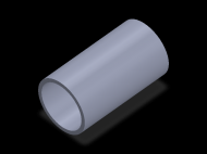 Profil en Silicone TS6055,547,5 - format de type Tubo - forme de tube