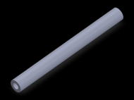 Profil en Silicone TS701005 - format de type Tubo - forme de tube