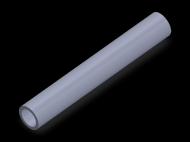 Profil en Silicone TS701511 - format de type Tubo - forme de tube