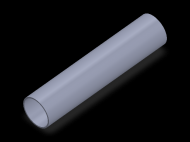 Profil en Silicone TS702220 - format de type Tubo - forme de tube