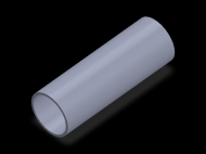 Profil en Silicone TS7034,530,5 - format de type Tubo - forme de tube