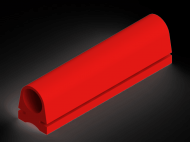 Silicone Profile P016F - type format Lamp - irregular shape