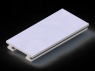 Silicone Profile P10899O - type format Double compact b/p - irregular shape