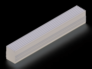 Silicone Profile P1093J - type format D - irregular shape