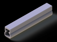 Silicone Profile P11185M - type format Trapezium - irregular shape