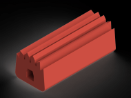 Silicone Profile P1201 - type format D - irregular shape