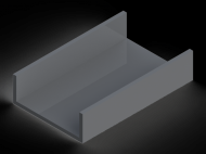 Silicone Profile P12K - type format U - irregular shape