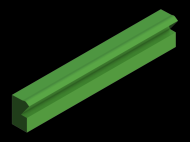 Silicone Profile P1612GP - type format Lipped - irregular shape