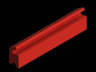 Silicone Profile P1612J - type format Lipped - irregular shape
