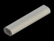 Silicone Profile P1667A - type format Silicone Tube - irregular shape