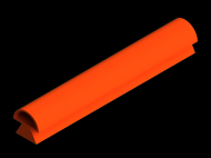 Silicone Profile P1683 - type format Lamp - irregular shape