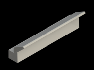 Silicone Profile P175G - type format Lipped - irregular shape