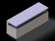 Silicone Profile P1904C - type format Lipped - irregular shape