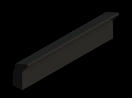 Silicone Profile P1A - type format Lipped - irregular shape
