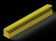 Silicone Profile P2055Q - type format Lipped - irregular shape