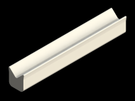 Silicone Profile P2060C - type format Horns - irregular shape