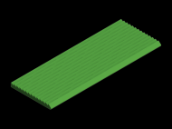 Silicone Profile P215H - type format Flat Silicone Profile - irregular shape