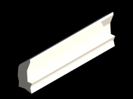 Silicone Profile P2222L - type format Lipped - irregular shape