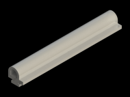 Silicone Profile P2222W - type format Lamp - irregular shape