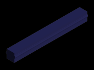 Silicone Profile P259-1 - type format Rectangle - regular shape