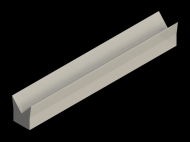 Silicone Profile P268BT - type format Horns - irregular shape