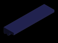 Silicone Profile P268T - type format Lipped - irregular shape