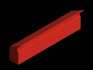 Silicone Profile P28A - type format Lipped - irregular shape