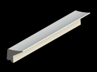 Silicone Profile P326D - type format Lipped - irregular shape