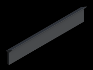 Silicone Profile P344A - type format Lipped - irregular shape