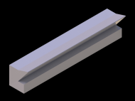 Silicone Profile P37A - type format Lipped - irregular shape