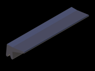 Silicone Profile P37N - type format Lipped - irregular shape