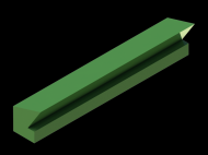 Silicone Profile P37O - type format Lipped - irregular shape